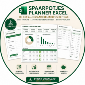 Spaarpotjes planner