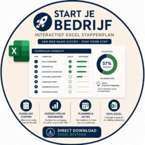 ook voor Start je Bedrijf – Interactief Excel Stappenplan